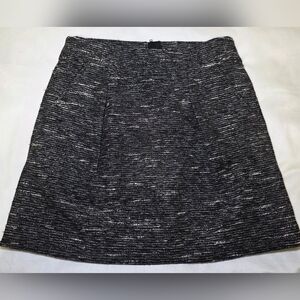 LOFT Woven A-Line Metallic Shimmer Mini Skirt w/Pockets- Size 4